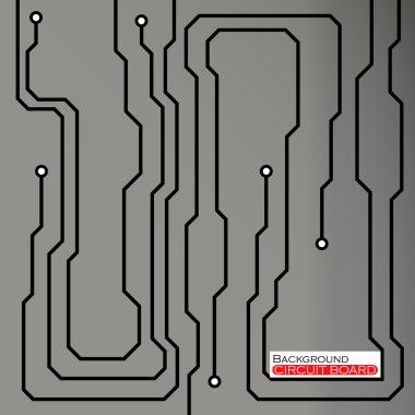Devre kartı. Vektör çizimi. 10 saniye.