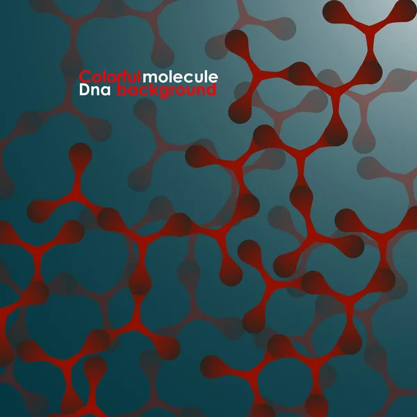 DNA de molécula colorida. Fundo abstrato. Ilustração vetorial. Eps10 —  Vetores de Stock