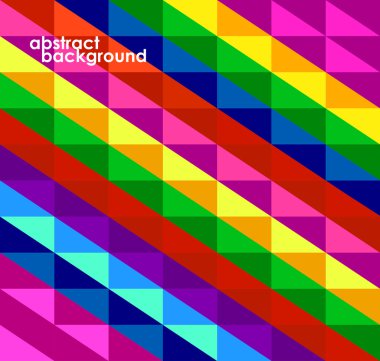 Soyut renkli arka plan üçgenler. Vektör çizim. EPS 10