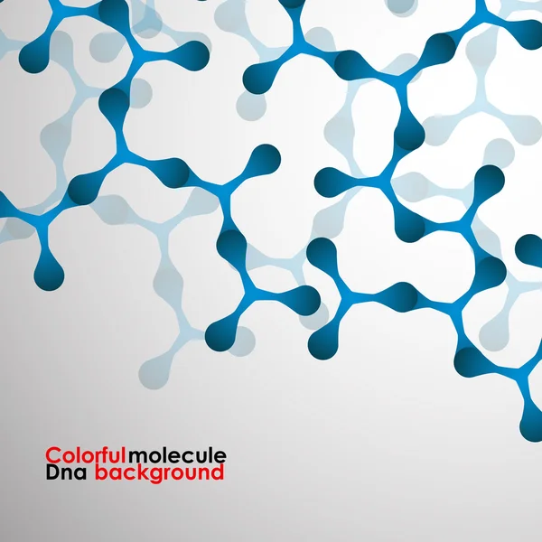 Färgglada molekylen dna. abstrakt bakgrund. vektor illustration. eps10 — Stock vektor