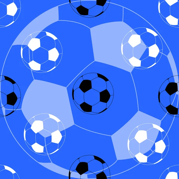 Nahtloses Fußballmuster. Hintergrund. Vektorillustration. Folge 10 — Stockvektor