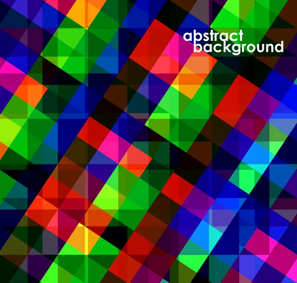 Colorful geometric abstract background with squares. Vector illustration. Eps 10 — Stock Vector