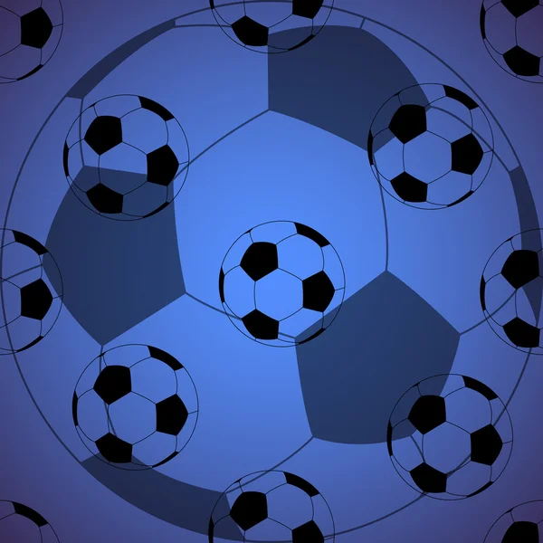 Naadloze voetbal patroon. Achtergrond. Vectorillustratie. EPS-10 — Stockvector