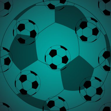 Sorunsuz futbol desen. Arka plan. Vektör çizim. EPS 10