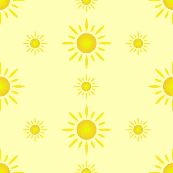 Seamless pattern with sun. Vector illustration. Eps 10 — Stock Vector