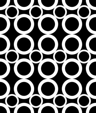 Daireler ile Seamless modeli. Modern şık doku. Vektör arka plan. EPS 10