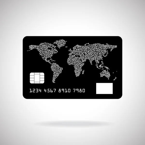 孤立在白色背景上的信用卡图标。矢量图。Eps10 — 图库矢量图片