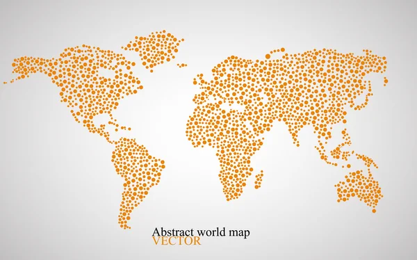 Mapa do mundo abstrato. Fundo colorido. Ilustração vetorial. Eps 10 — Vetor de Stock