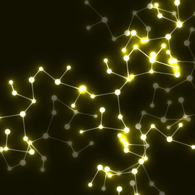 DNA molekül yapısı parlak arka plan. Vektör çizim. Eps10