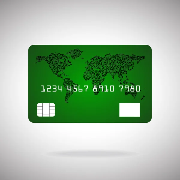 Creditcard pictogram geïsoleerd op een witte achtergrond. Vectorillustratie. Eps10 — Stockvector