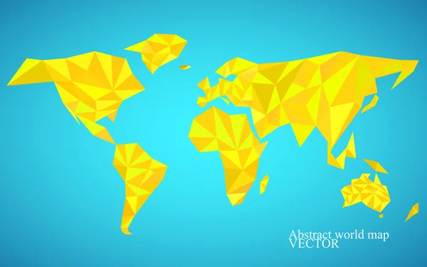 Mundo mapa de fundo em estilo poligonal. ilustração vetorial colorido. Eps 10 —  Vetores de Stock