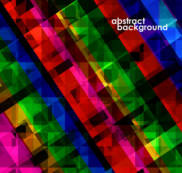 Colorful geometric abstract background from squares. Vector illustration. Eps 10