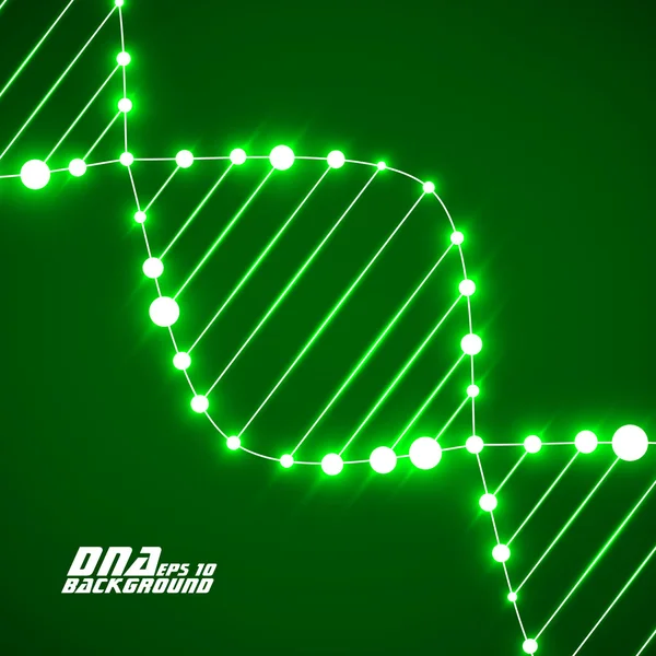 Neon DNA spirale. Sfondo astratto. Illustrazione vettoriale. Eps10 — Vettoriale Stock