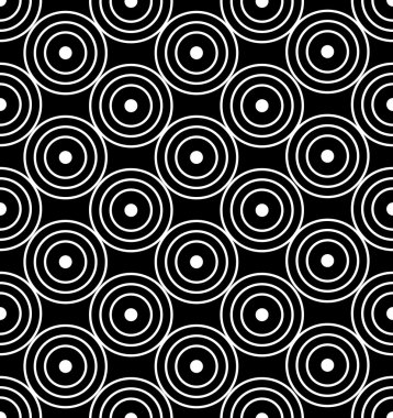 Daireler ile Seamless modeli. Modern şık doku. Vektör arka plan. EPS 10