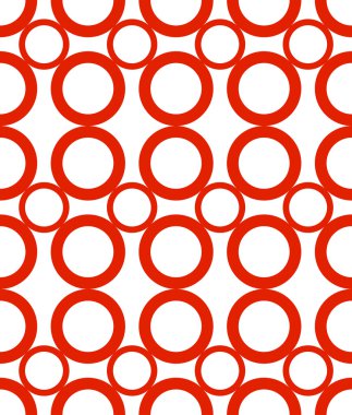 Renkli daireler ile seamless modeli. Modern şık doku. Vektör arka plan. EPS 10