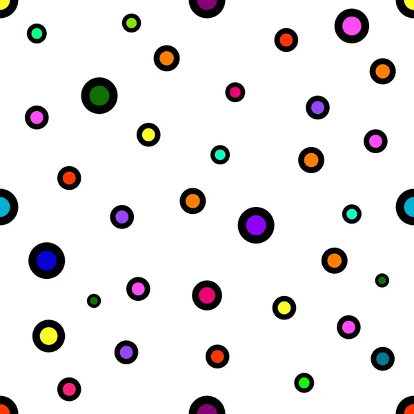 Modèle sans couture coloré avec des cercles. Texture moderne et élégante. Fond vectoriel. Eps 10 — Image vectorielle