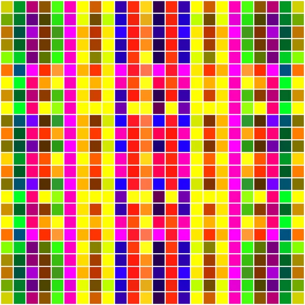 Colorido fondo de mosaico de píxeles cuadrados. Ilustración vectorial. Eps 10 — Vector de stock