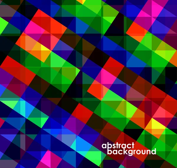 Colorful geometric abstract background from squares. Vector illustration. Eps 10 — Stock Vector