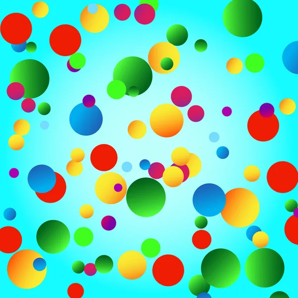 Farbenfroher abstrakter Hintergrund aus Kreisen. Vektorillustration. Folge 10 — Stockvektor