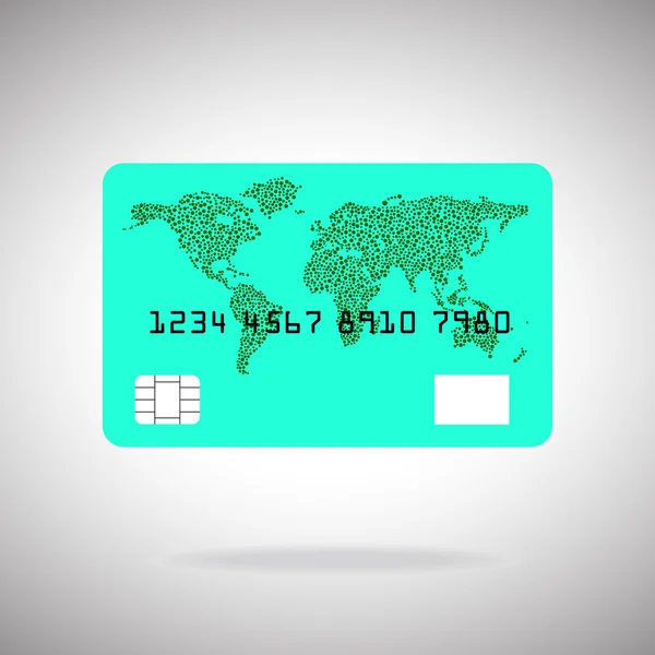 Creditcard pictogram geïsoleerd op een witte achtergrond. Vectorillustratie. Eps10 — Stockvector