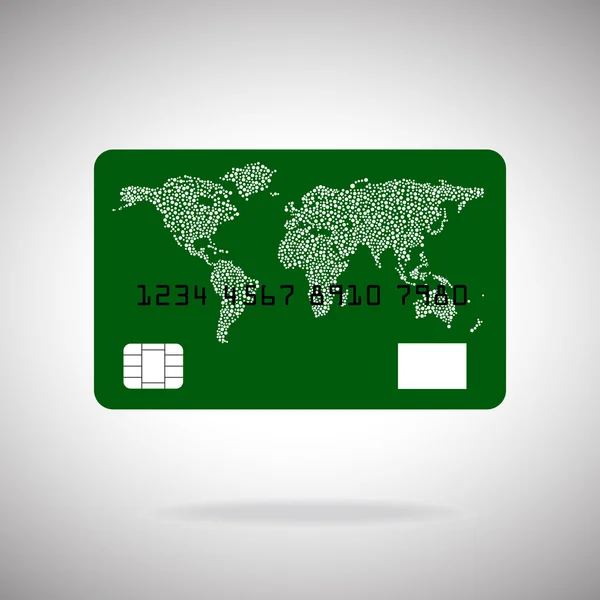 Creditcard pictogram geïsoleerd op een witte achtergrond. Vectorillustratie. Eps10 — Stockvector