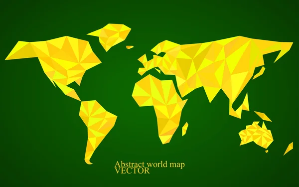 Абстрактний фон карти світу в полігональному стилі. Барвисті векторні ілюстрації. Епс 10 — стоковий вектор