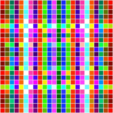Renkli kare piksel mozaik arka plan. Vektör çizim. EPS 10