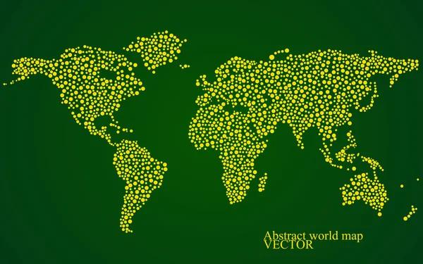 Mapa do mundo abstrato. Fundo colorido. Ilustração vetorial. Eps 10 — Vetor de Stock