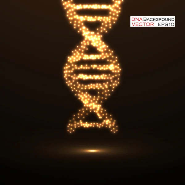 Abstract DNA. Neon molecular structure. Vector illustration. Eps 10 Stock Vector