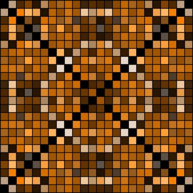 Renkli kare piksel mozaik arka plan. Vektör çizim. EPS 10