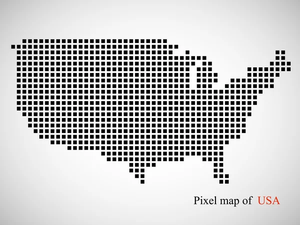 Mapa abstracto de Estados Unidos. Fondo colorido. Ilustración vectorial. Eps 10 — Vector de stock