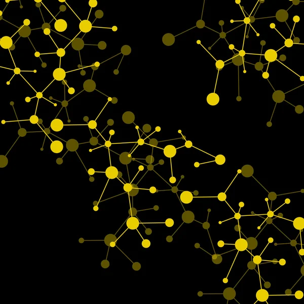 Estrutura molecular. DNA. Fundo abstrato. Ilustração vetorial. Eps10 — Vetor de Stock