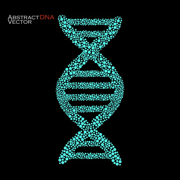 ADN abstrait. Structure moléculaire colorée. Illustration vectorielle. Eps 10 — Image vectorielle