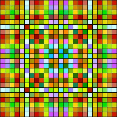 Renkli kare piksel mozaik arka plan. Vektör çizim. EPS 10