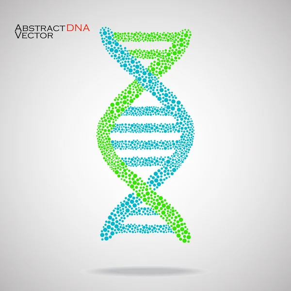 Абстрактная ДНК. Красочная молекулярная структура. Векторная иллюстрация. Eps 10 — стоковый вектор