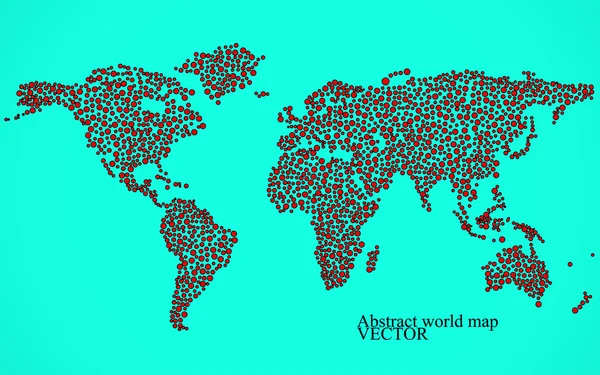 抽象的な世界地図。カラフルな背景。ベクトルの図。Eps 10 — ストックベクタ