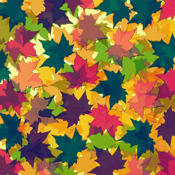 Autumn background of maple leaves. Colofrul vector image. Eps 10 — Stock Vector