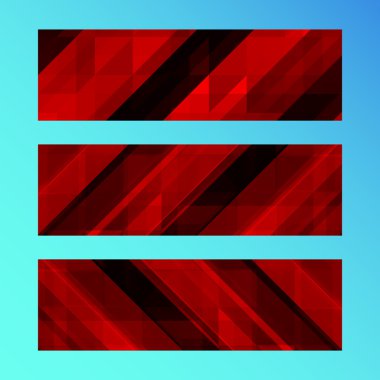 Geometrik şekli ile soyut trendy banner. Renkli arka plan. Vektör çizim. EPS 10