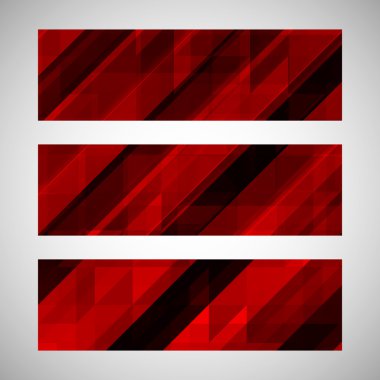 Geometrik şekli ile soyut trendy banner. Renkli arka plan. Vektör çizim. EPS 10