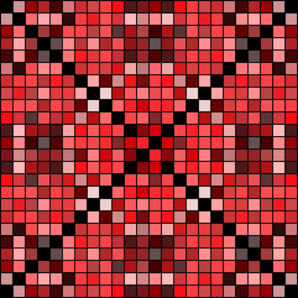 Colorato sfondo mosaico pixel quadrati. Illustrazione vettoriale. Eps 10 — Vettoriale Stock