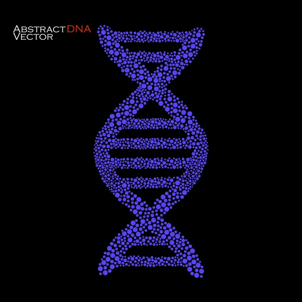 Abstract DNA. Colorful molecular structure. Vector illustration. Eps 10 — Stock Vector