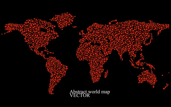 Mapa do mundo abstrato. Fundo colorido. Ilustração vetorial. Eps 10 — Vetor de Stock