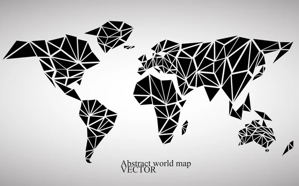 Αφηρημένο κόσμο φόντο του χάρτη σε πολυγωνικό στυλ. Πολύχρωμο διανυσματικά εικονογράφηση. EPS 10 — Διανυσματικό Αρχείο