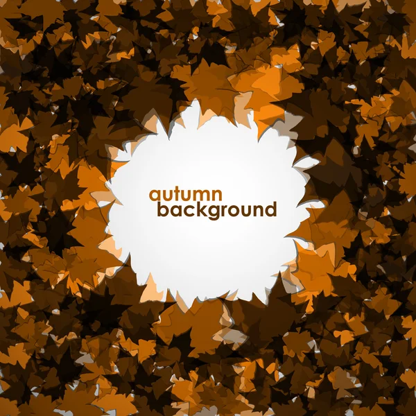 Herbst Hintergrund von Ahornblättern. Kolofrul-Vektorbild. Folge 10 — Stockvektor