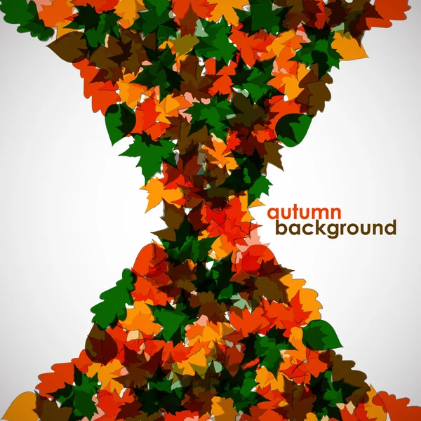 Herbst Hintergrund von Ahornblättern. buntes Vektorbild. Folge 10 — Stockvektor