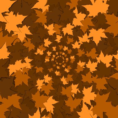 Akçaağaç sonbahar arka plan bırakır. Renkli vektör görüntü. EPS 10