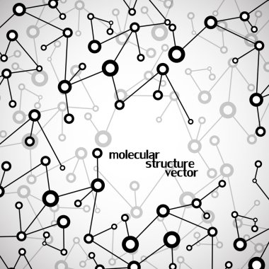 Molekül yapısı. DNA'sı. Arka plan. Vektör çizim. Eps10