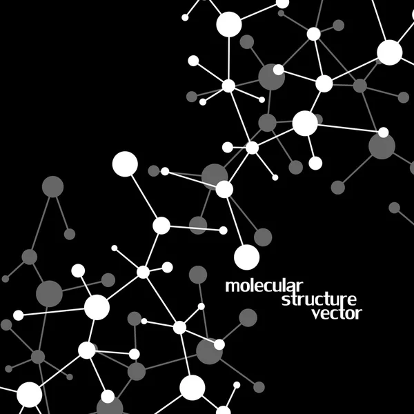 Molekyl struktur. DNA. Abstrakt bakgrund. Vektor illustration. Eps10 — Stock vektor