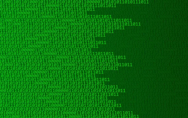 Soyut teknoloji ikili kod arka planı. Dijital ikili veri, matris arkaplan. Vektör İllüstrasyonu