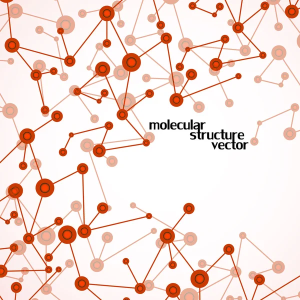 Structure des molécules. L'ADN. Contexte abstrait. Illustration vectorielle. Eps10 — Image vectorielle